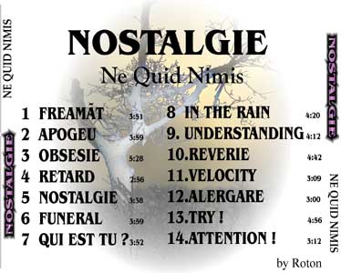 the CD cover pages of Nostalgie Album